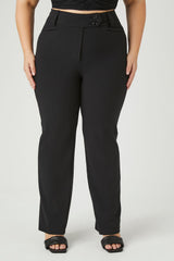 Plus Size High-Rise Trouser Pants