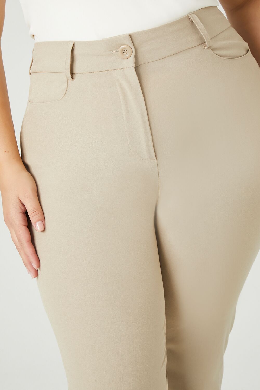 Plus Size High-Rise Trouser Pants