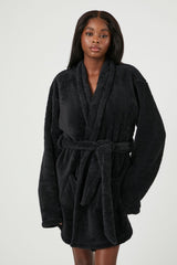 Plush Tie-Waist Robe