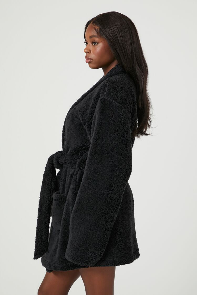 Plush Tie-Waist Robe