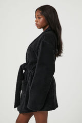 Plush Tie-Waist Robe