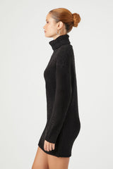Turtleneck Mini Sweater Dress
