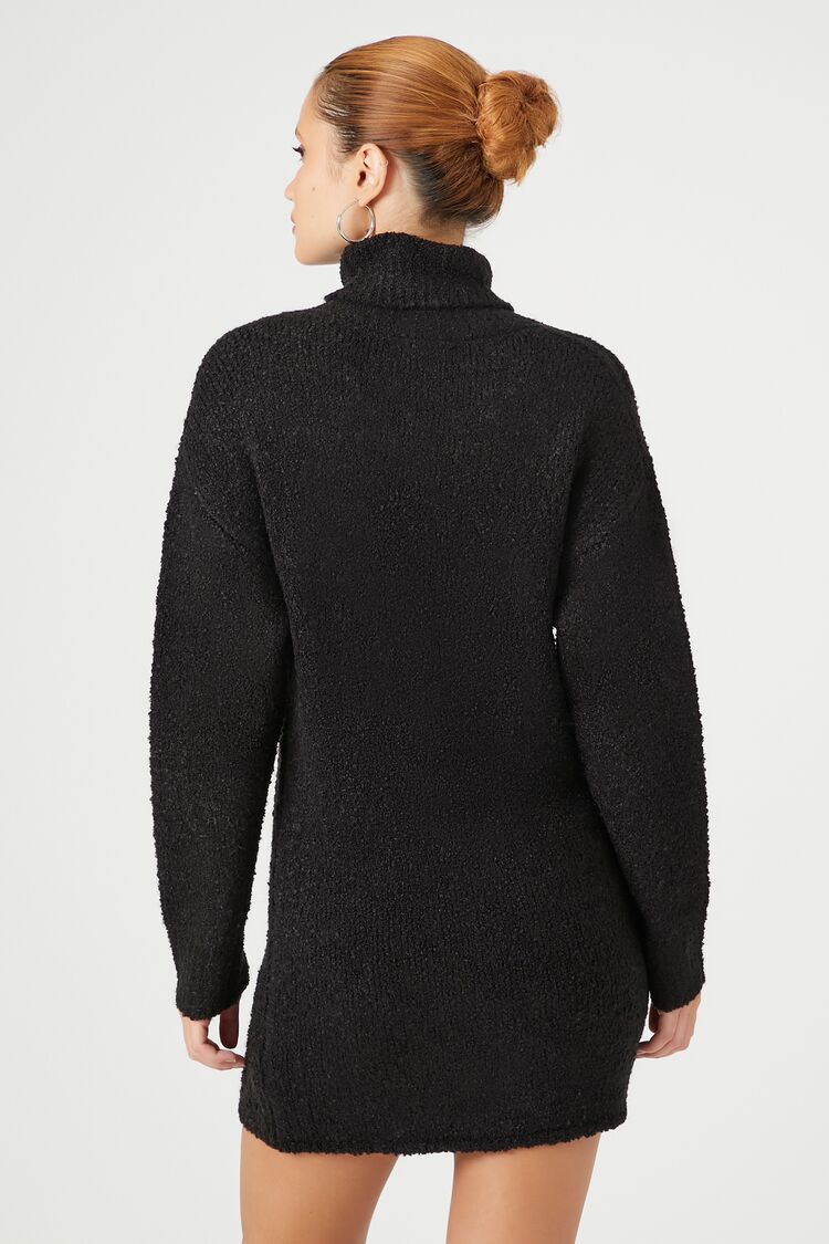 Turtleneck Mini Sweater Dress