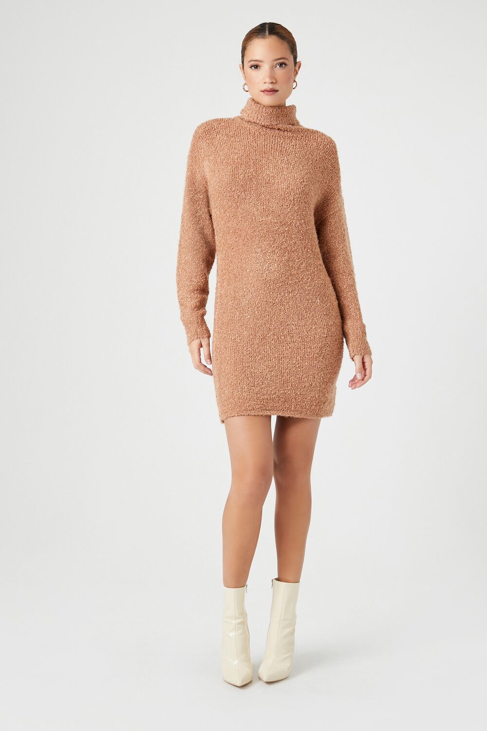 Turtleneck Mini Sweater Dress