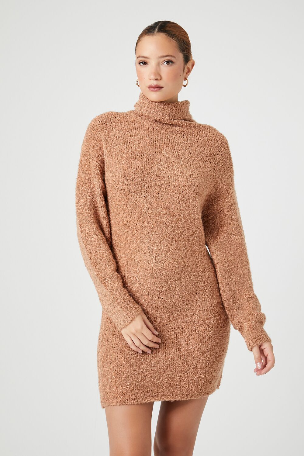Turtleneck Mini Sweater Dress