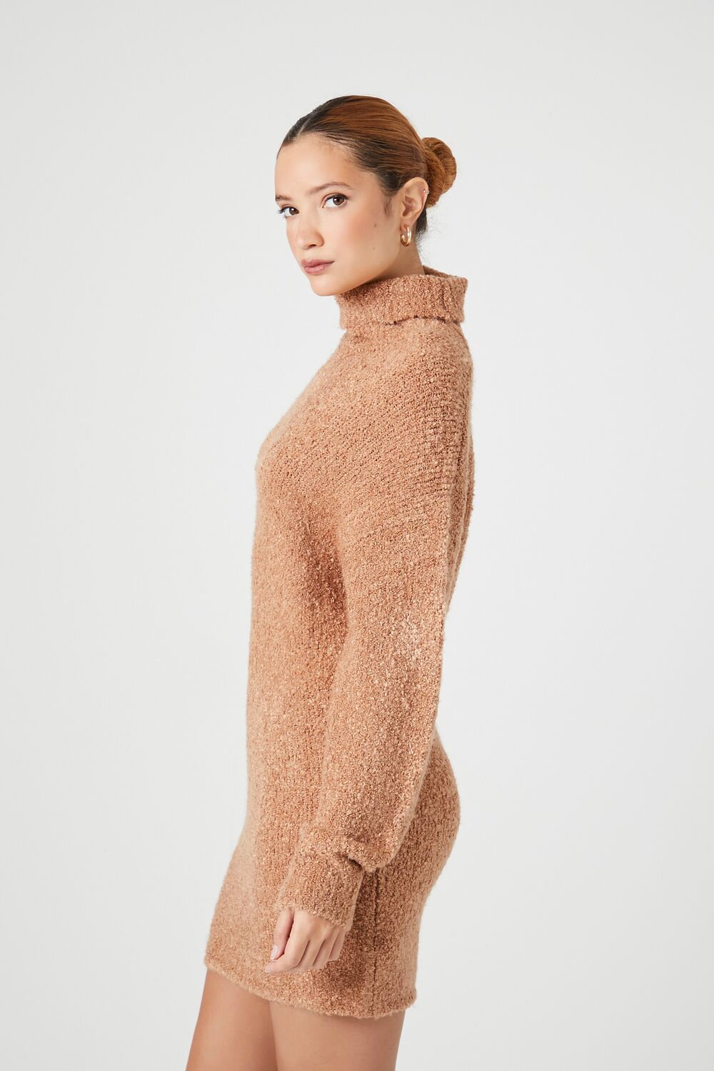 Turtleneck Mini Sweater Dress