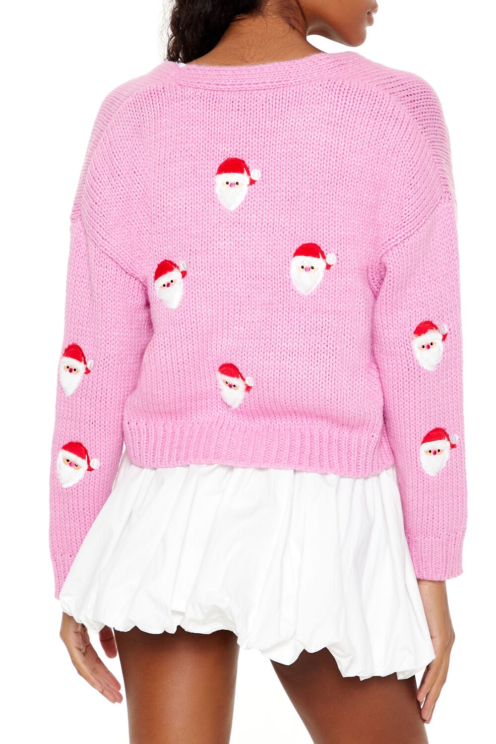 Santa Patch Cardigan Sweater