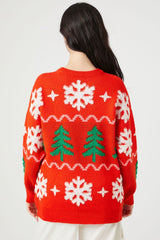 Christmas Tree & Snowflake Sweater