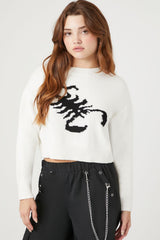 Scorpion Cropped Sweater