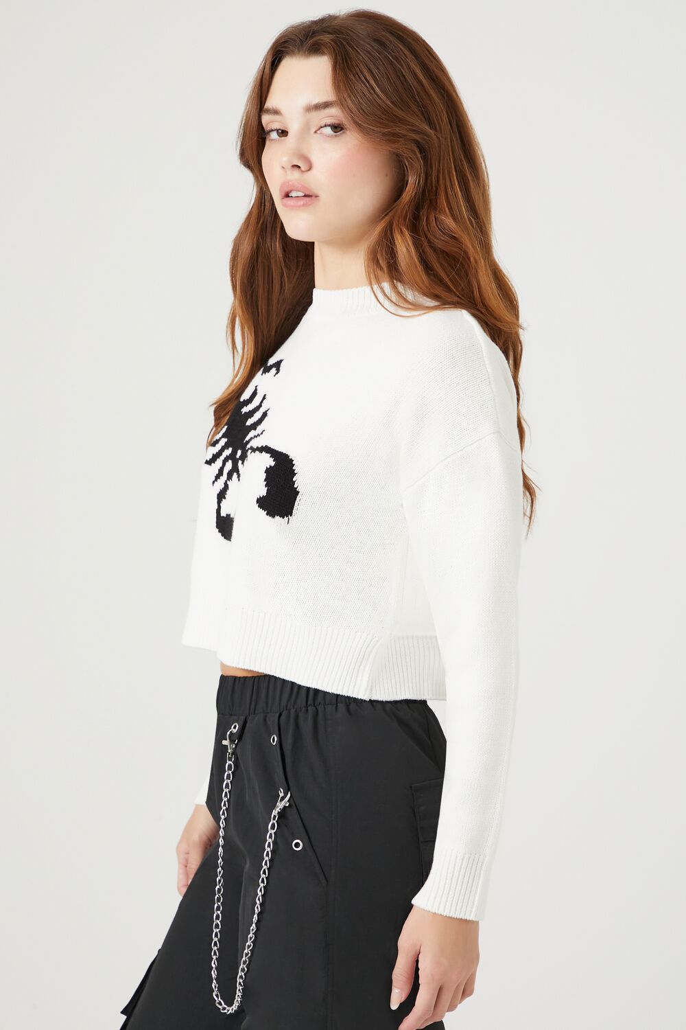 Scorpion Cropped Sweater
