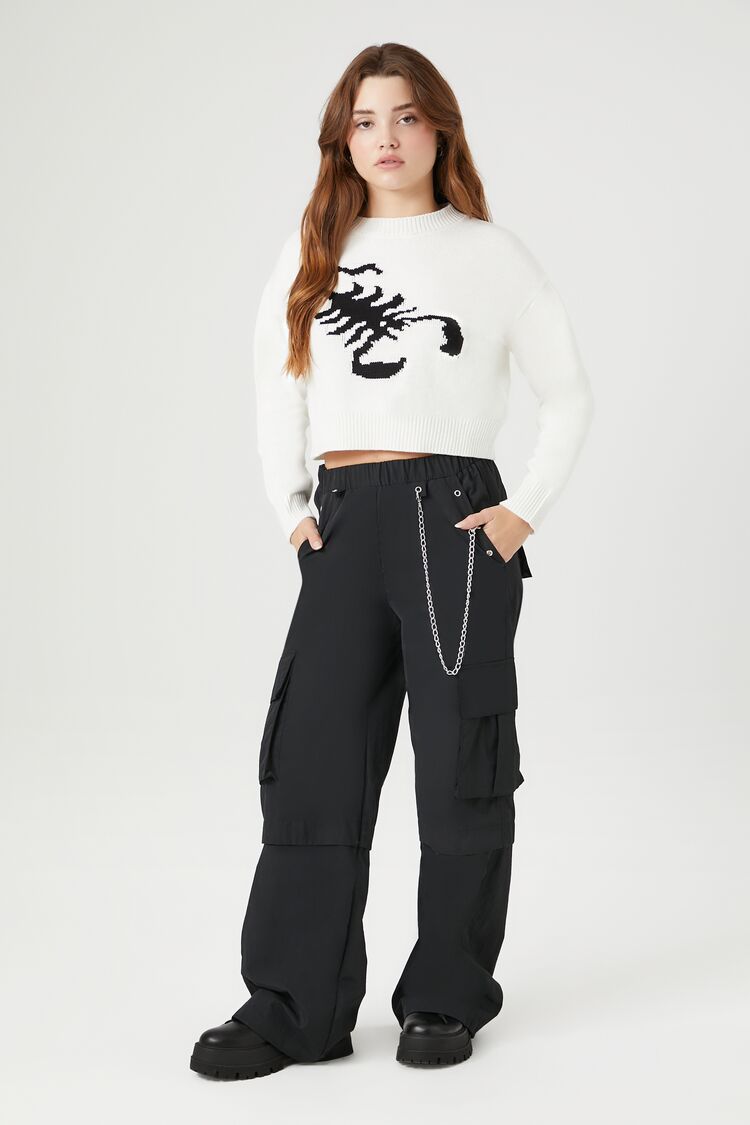 Scorpion Cropped Sweater