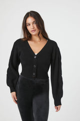 Cropped Cardigan Sweater