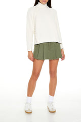 Turtleneck Whipstitched Sweater