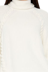 Turtleneck Whipstitched Sweater