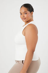 Plus Size Ribbed Knit Tank Top