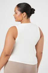 Plus Size Ribbed Knit Tank Top