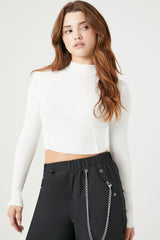 Ribbed Mock Neck Sweater