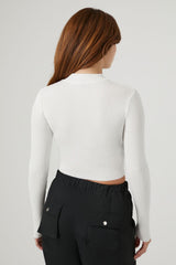 Ribbed Mock Neck Sweater