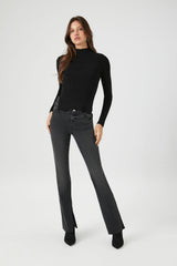 Ribbed Mock Neck Sweater
