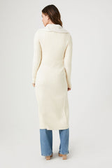 Faux Fur-Trim Cardigan Sweater