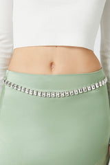 Faux Gem Chain Belt