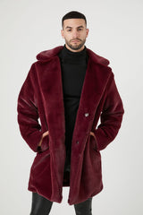 Faux Fur Longline Coat