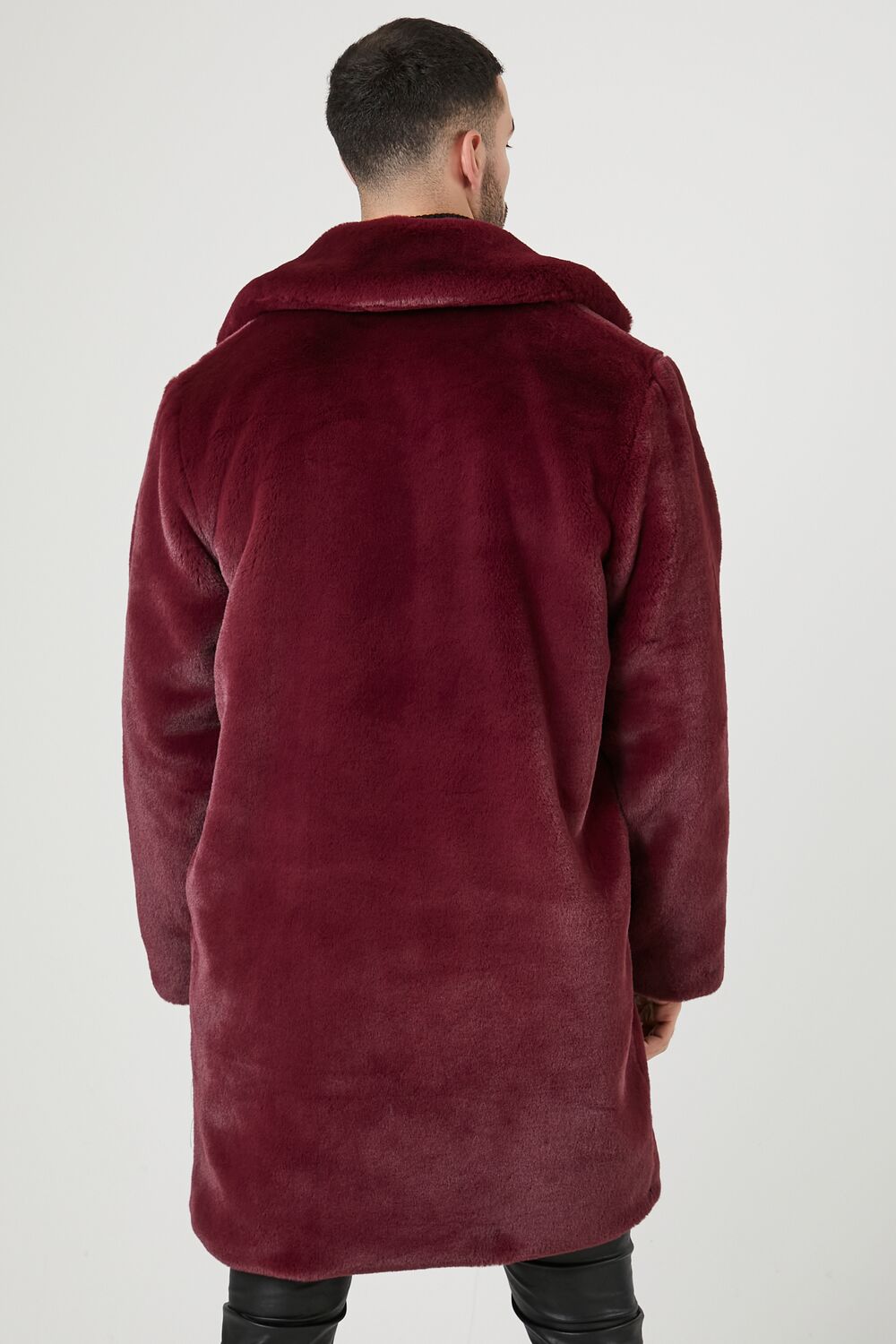 Faux Fur Longline Coat