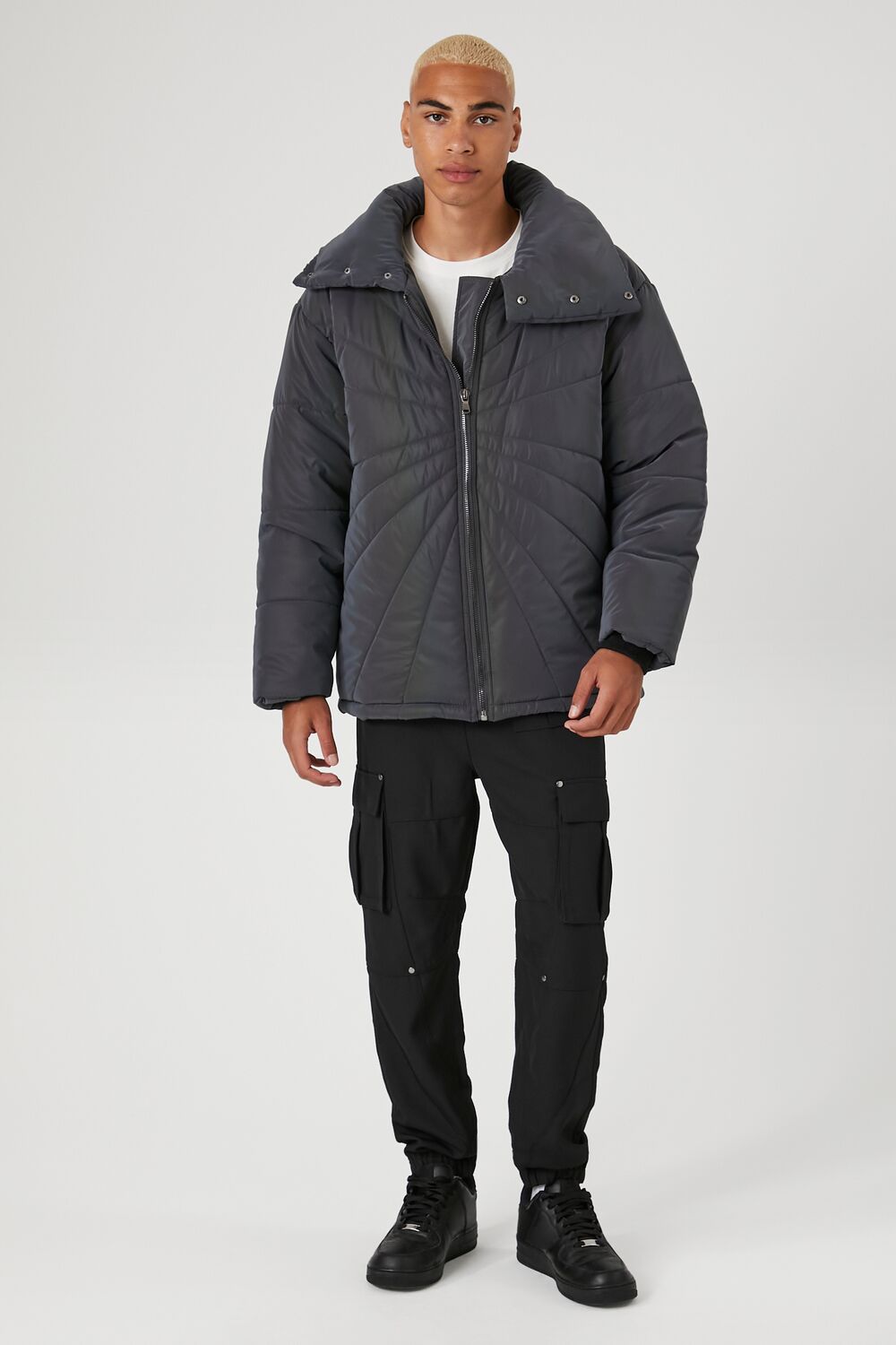 Reflective Quilted Puffer Jacket