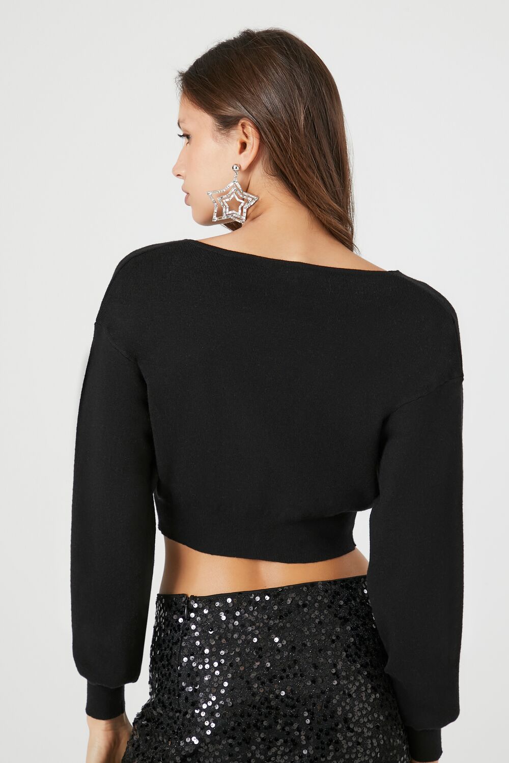 Tie-Front Cardigan Sweater