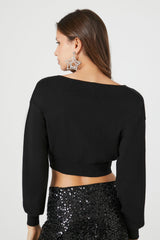 Tie-Front Cardigan Sweater
