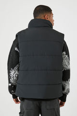 Unisex Funnel Neck Puffer Vest