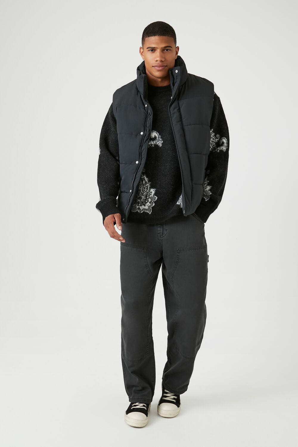 Unisex Funnel Neck Puffer Vest