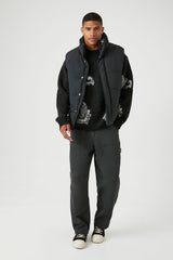 Unisex Funnel Neck Puffer Vest