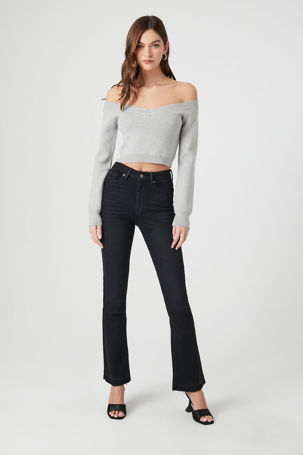 High-Rise Bootcut Jeans