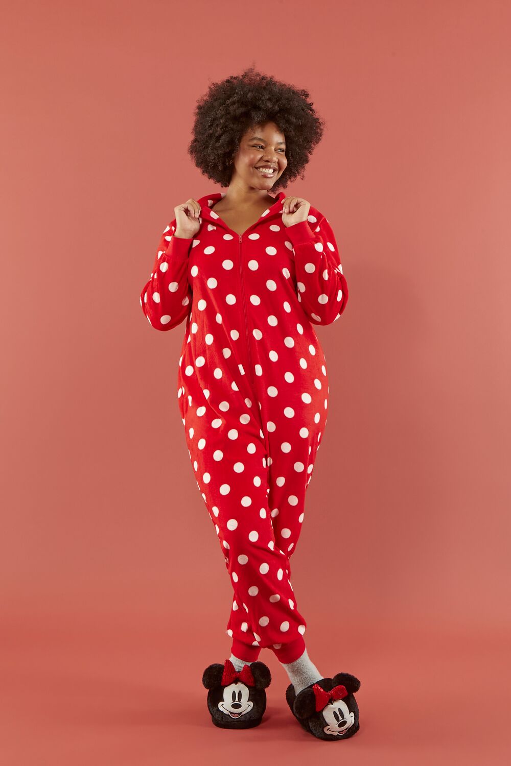 Plus Size Disney Minnie Mouse Pajama Jumpsuit