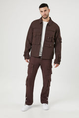 Zip-Up Cargo Trucker Jacket