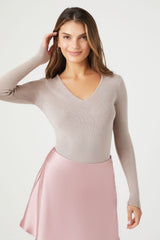 Fitted Sweater-Knit Bodysuit