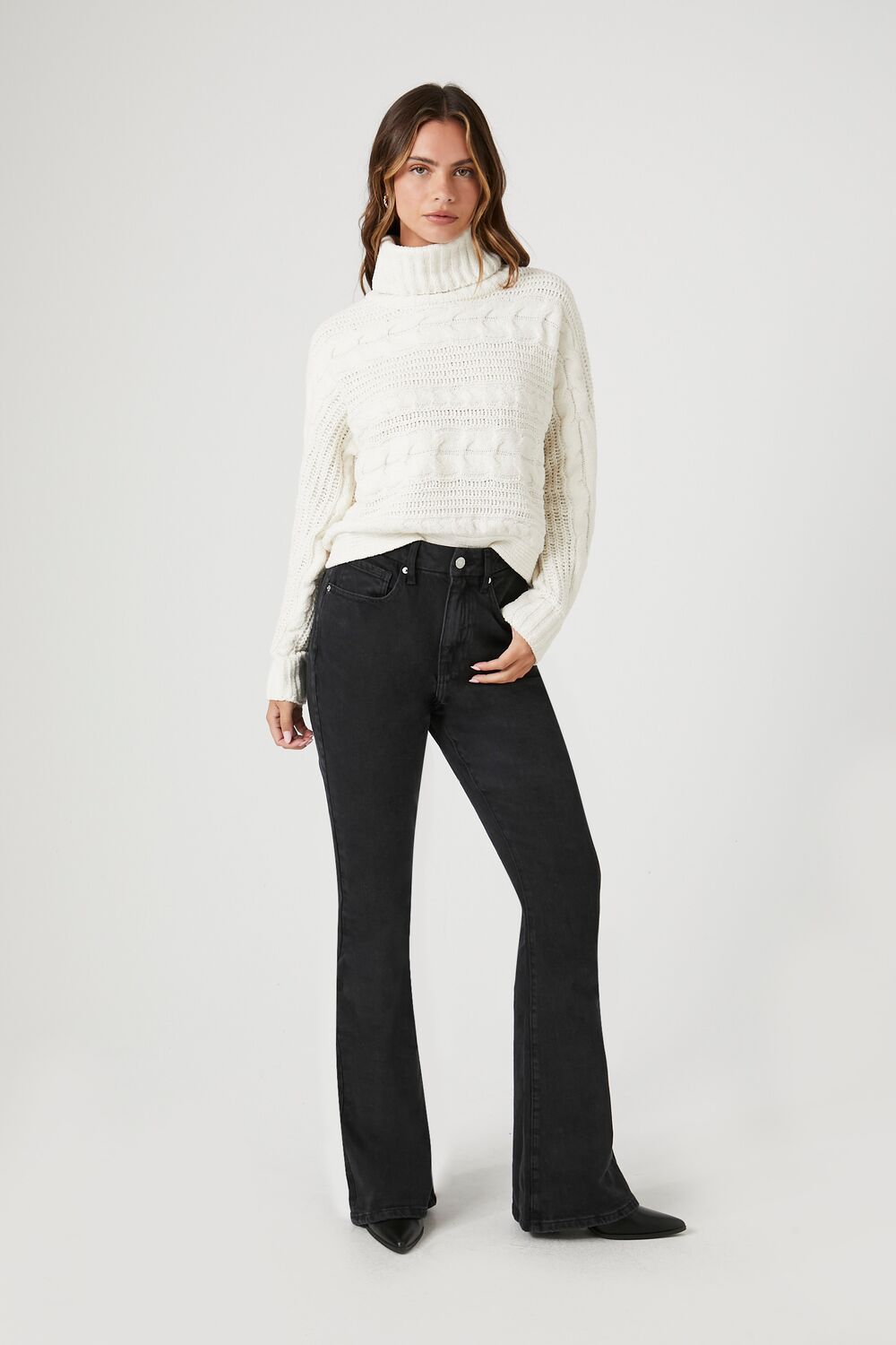 Curvy Mid-Rise Flare Jeans