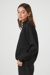 Fleece Mock Neck Sweater