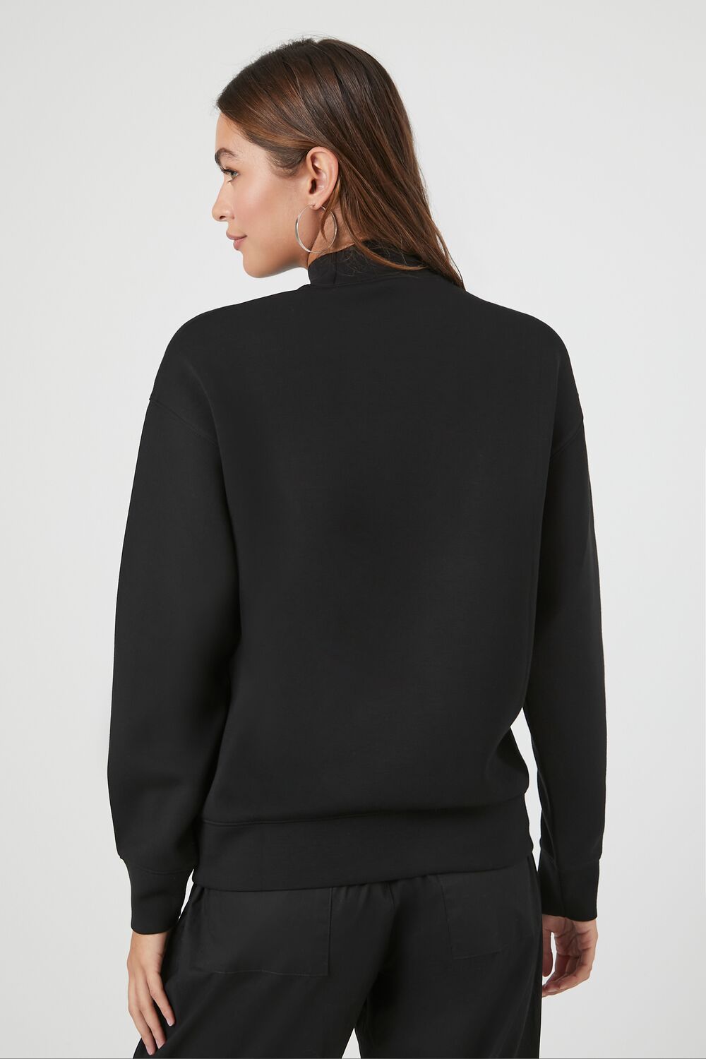 Fleece Mock Neck Sweater