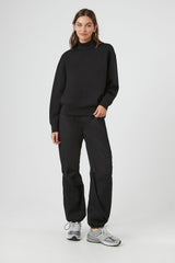 Fleece Mock Neck Sweater