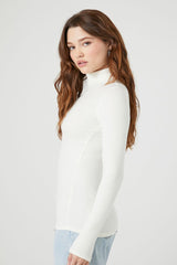 Ribbed Turtleneck Top