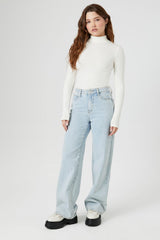 Ribbed Turtleneck Top