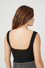 Square-Cut Tank Bodysuit