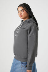 Fleece Rhinestone Scorpio Graphic Hoodie