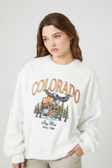 Fleece Colorado Graphic Pullover