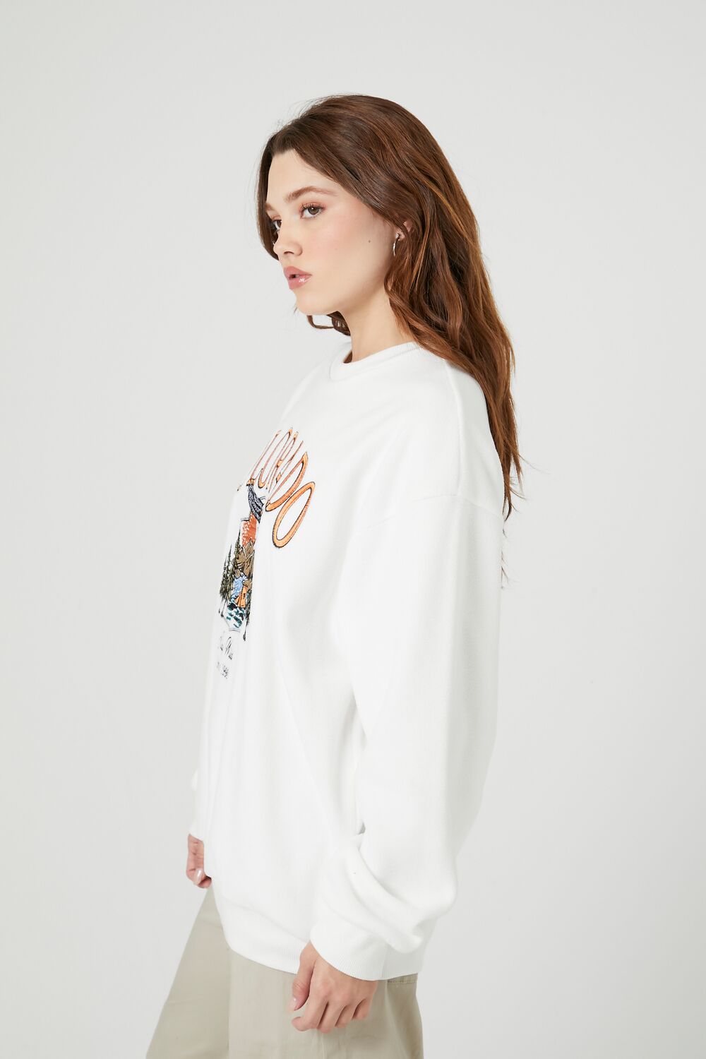 Fleece Colorado Graphic Pullover