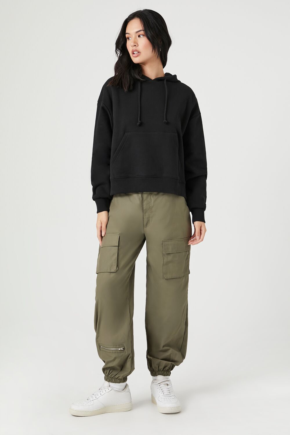 French Terry Drawstring Hoodie