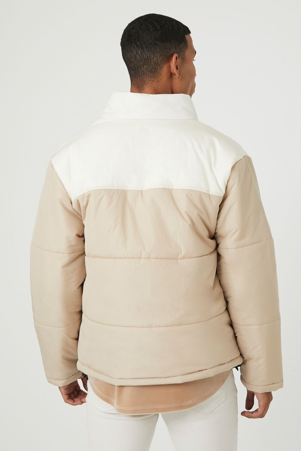 Zip-Up Colorblock Puffer Jacket