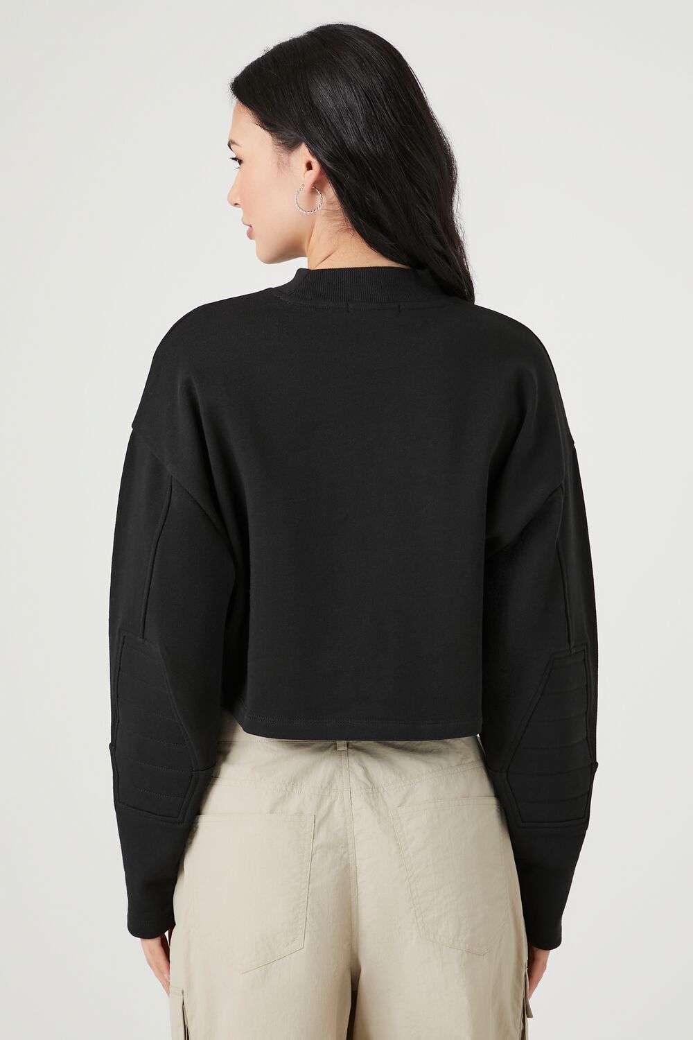French Terry Cropped Pullover